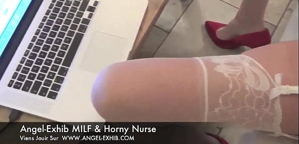  amateur liveshow cam camgirl nurse masturbating